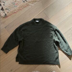 Topshop Dark Green Crewneck Sweater XL